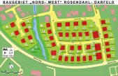 Baugrundstücke in Rosendahl- Darfeld! Der ideale Ort für Ihr neues Eigenheim! - Grundstücksplan